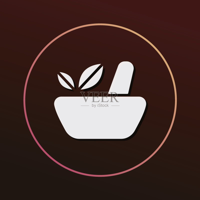 草药碗图标图标素材