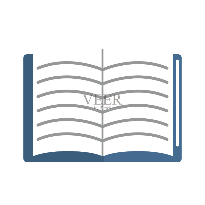 用于学习的打开的学校笔记本图标图标素材