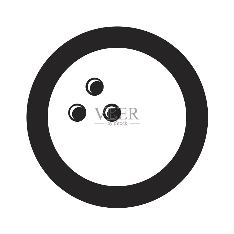 保龄球运动独立图标图标素材