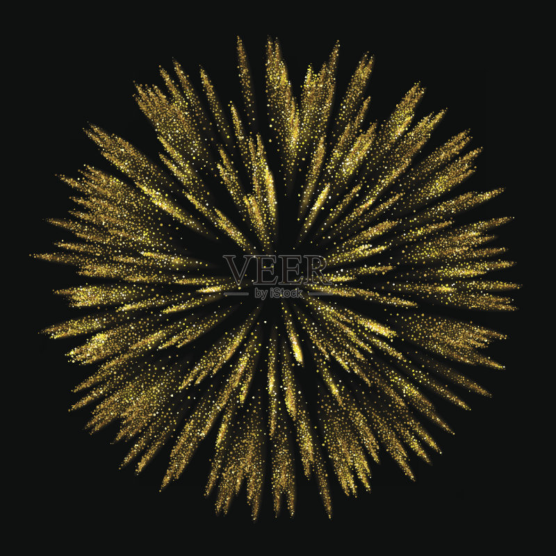 抽象的金色闪光设计元素正版插画素材