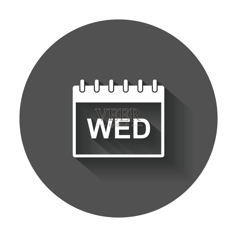 星期三日历页象形图图标图标素材
