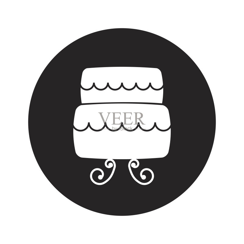 婚礼蛋糕独立图标图标素材
