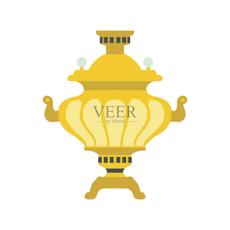 扁平风格茶炊图标图标素材