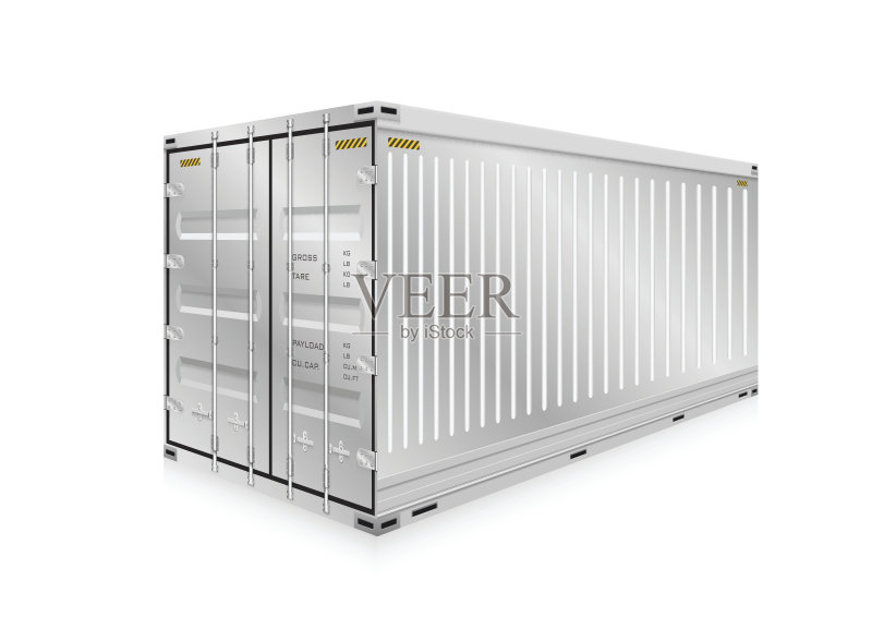 货物集装箱向量正版插画素材