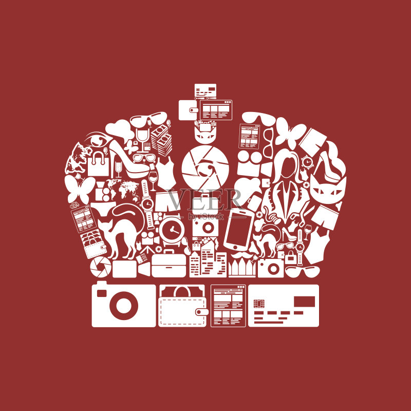 皇冠图标图标素材