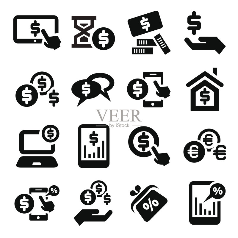 金融图标合集图标素材