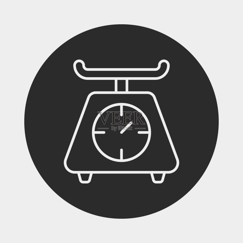 称重机线条图标图标素材