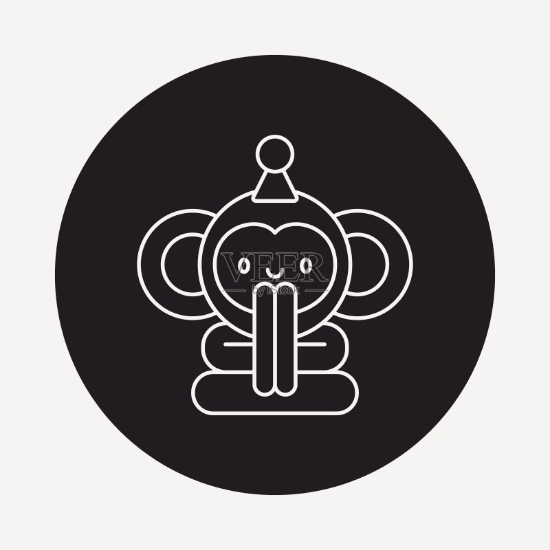 玩具猴子图标图标素材