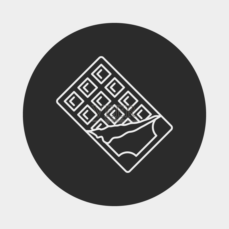 巧克力线条图标图标素材