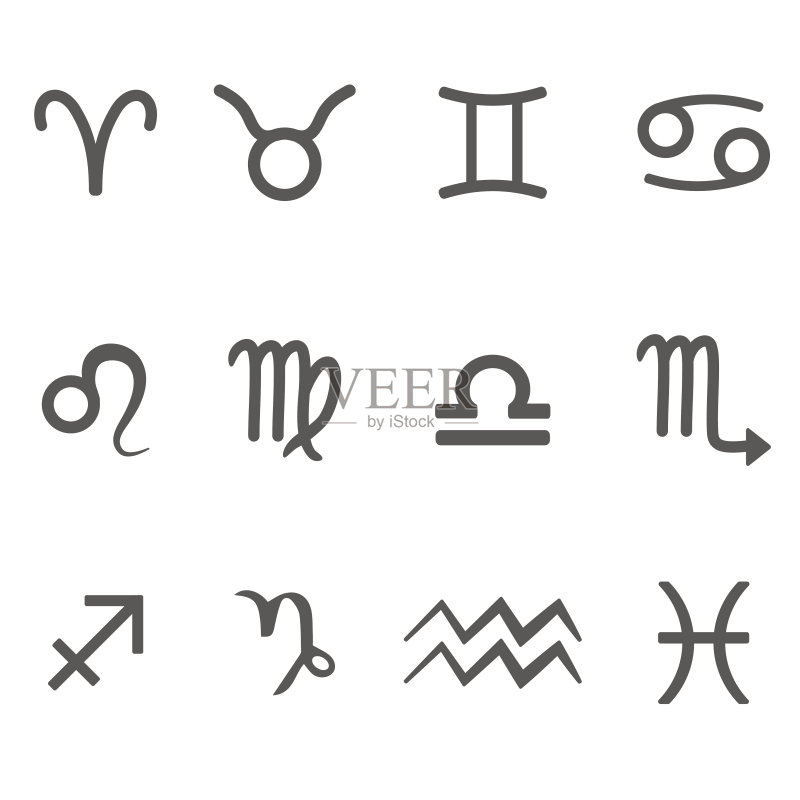 简约星座图标图标素材
