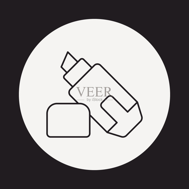马克笔线性图标图标素材