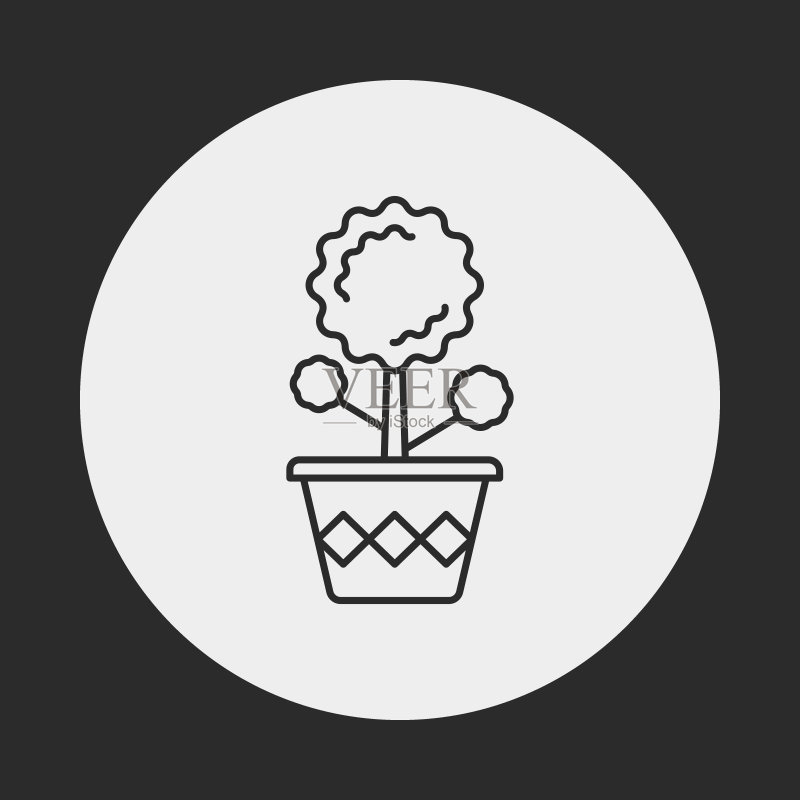 植物行图标图标素材