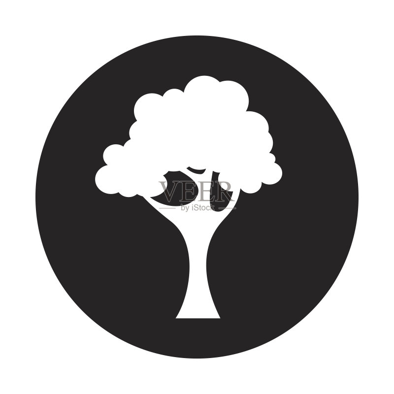 树植物孤立图标图标素材