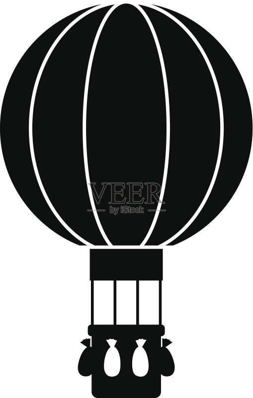 热气球图标图标素材