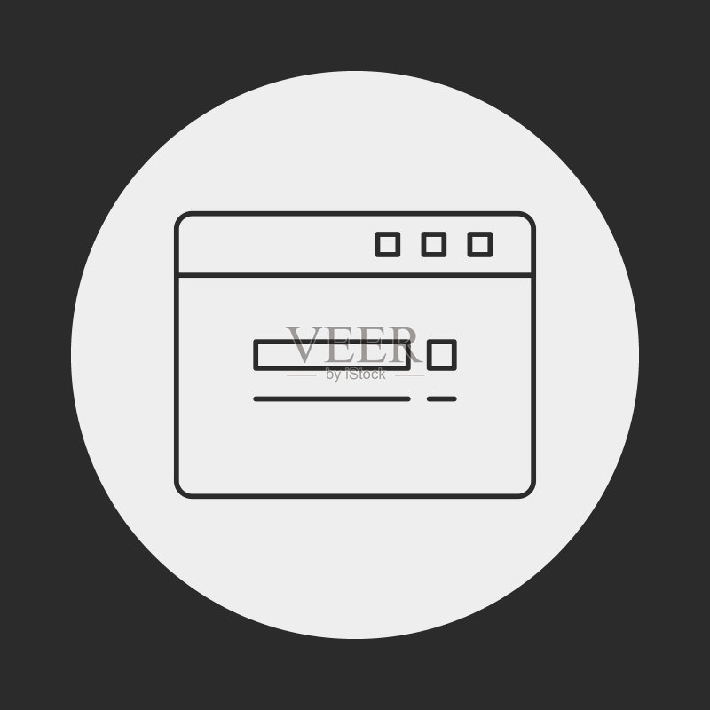 网页线性图标图标素材