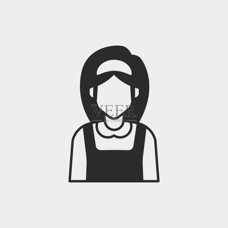 女保洁员图标图标素材
