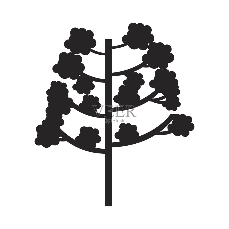秋季树木植物图标图标素材