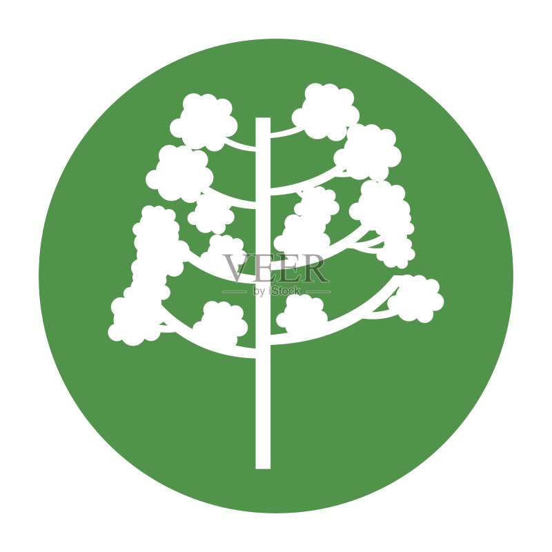 秋季树木植物图标图标素材