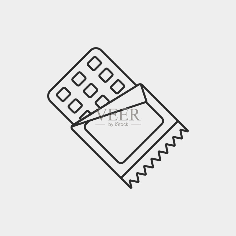 巧克力线条图标图标素材