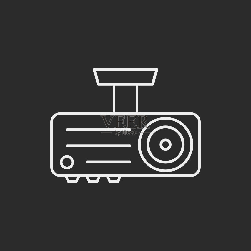 视频播放器线性图标图标素材