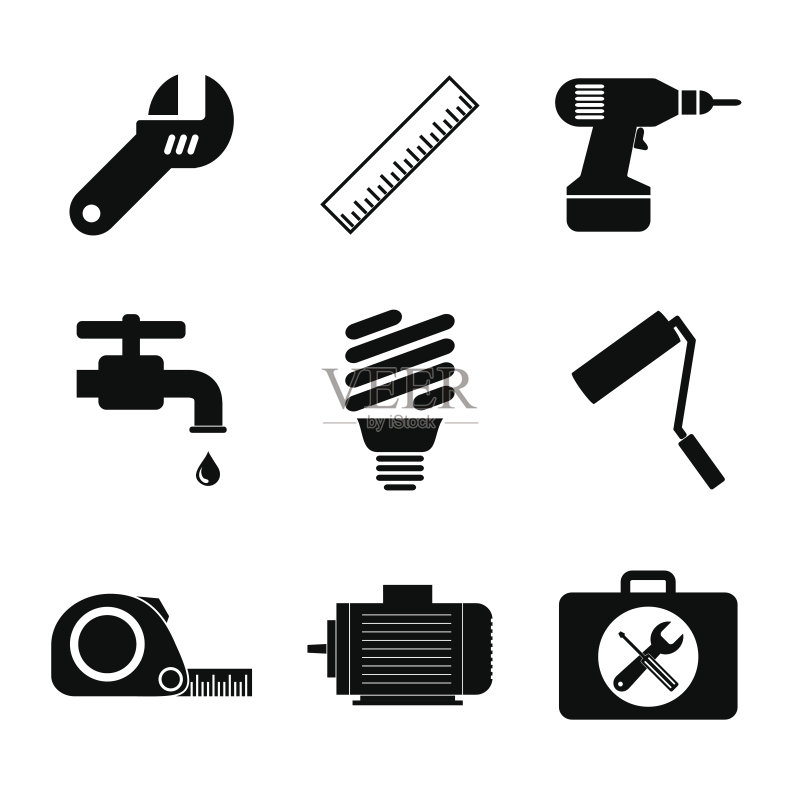 工作工具图标集图标素材