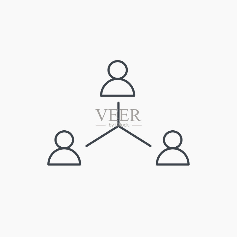 团队合作群组图标:商业社区标志图标素材