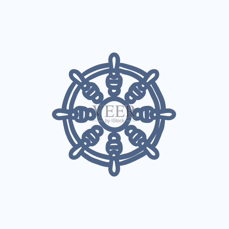 船舵素描图标图标素材