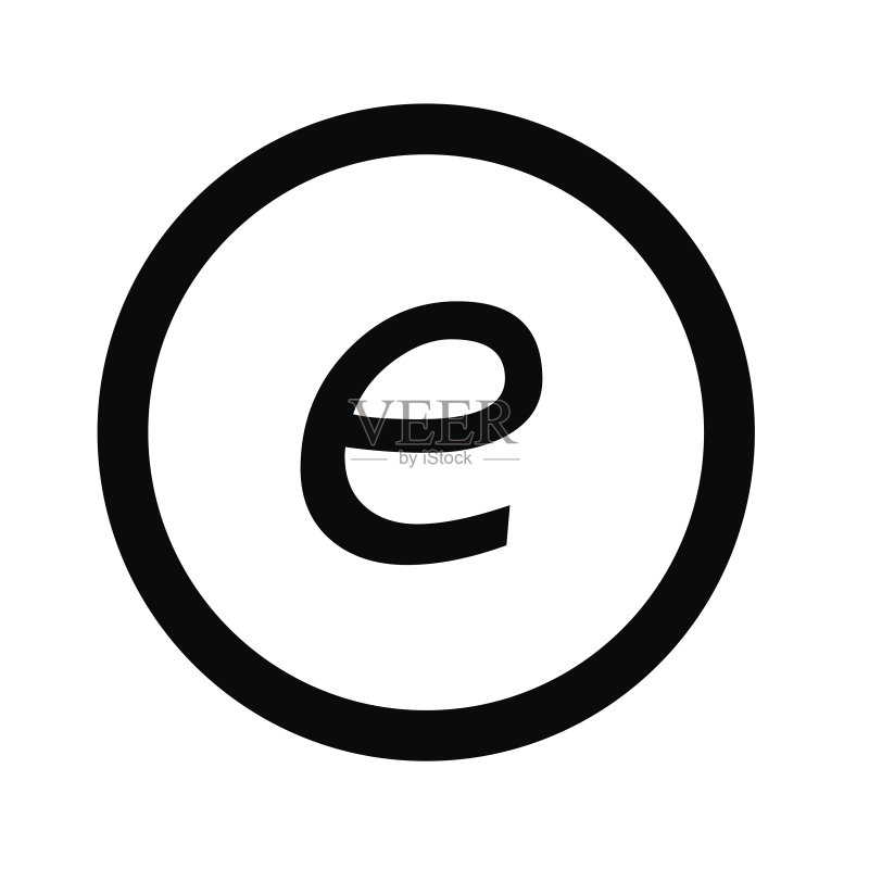 基础字体字母E图标设计图标素材