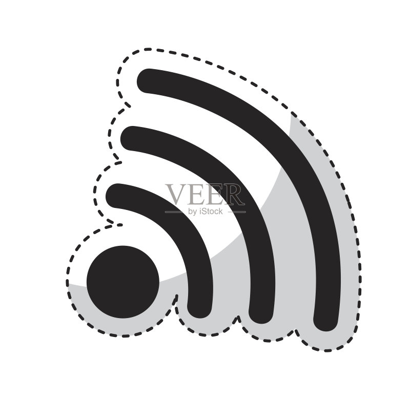 Wifi信号隔离图标图标素材