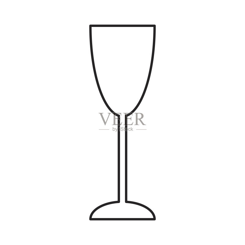 孤立的红酒杯图标图标素材
