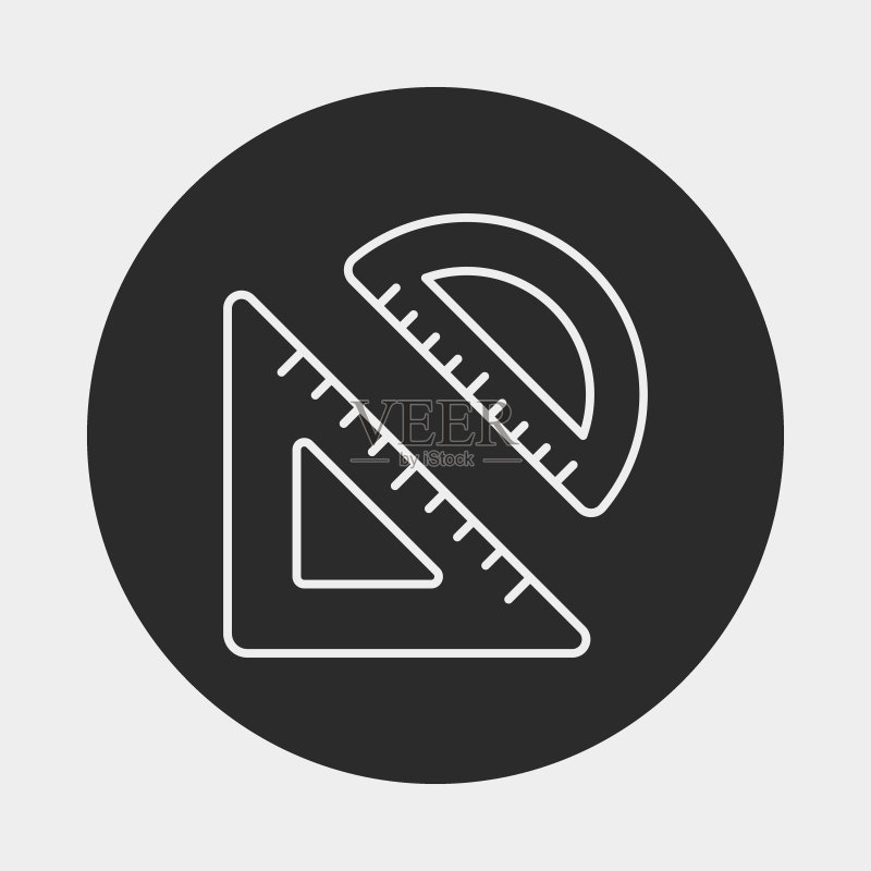 直尺线条图标图标素材