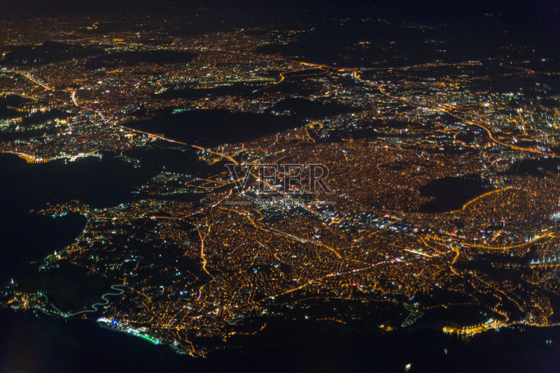 伊斯坦布尔夜景正版图片素材