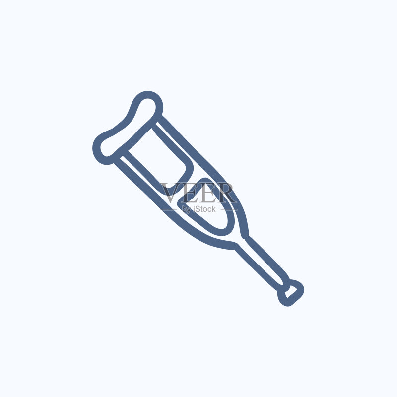 拐杖素描图标图标素材