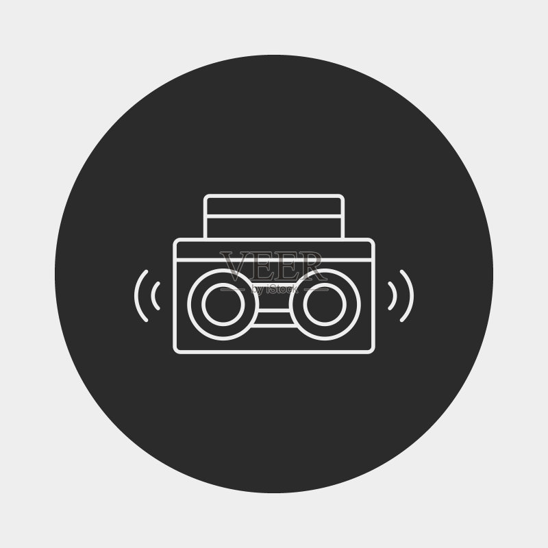 立体线条图标图标素材