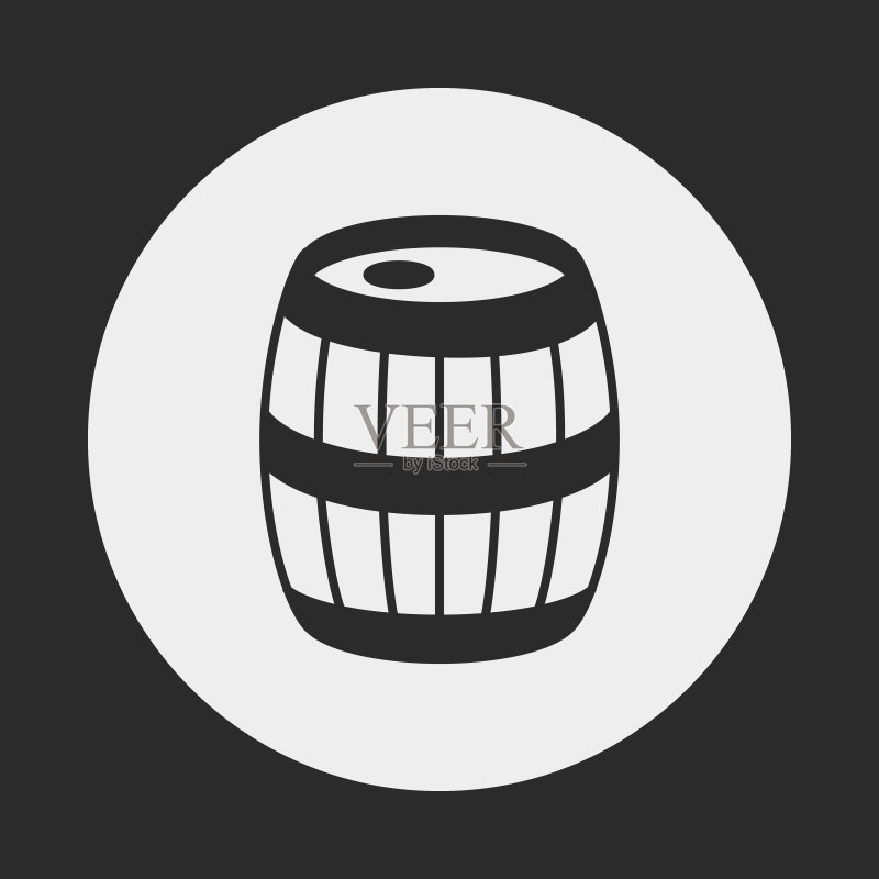 葡萄酒桶图标图标素材