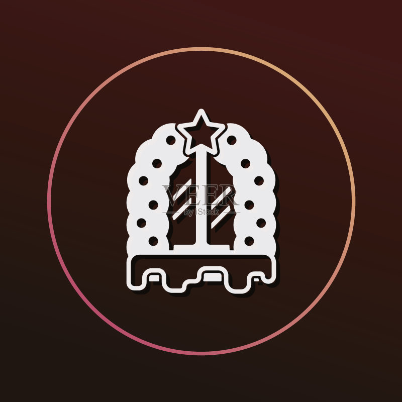 圣诞节橱窗图标图标素材
