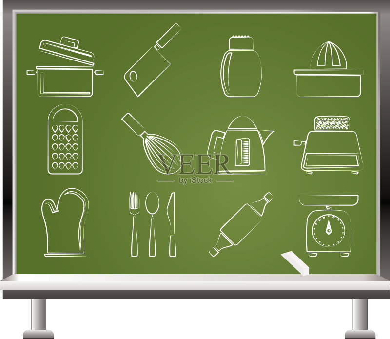 厨房和家用器具图标集图标素材