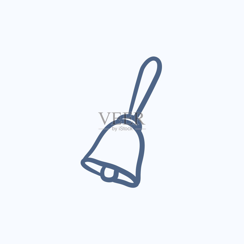 学校铃铛素描图标图标素材