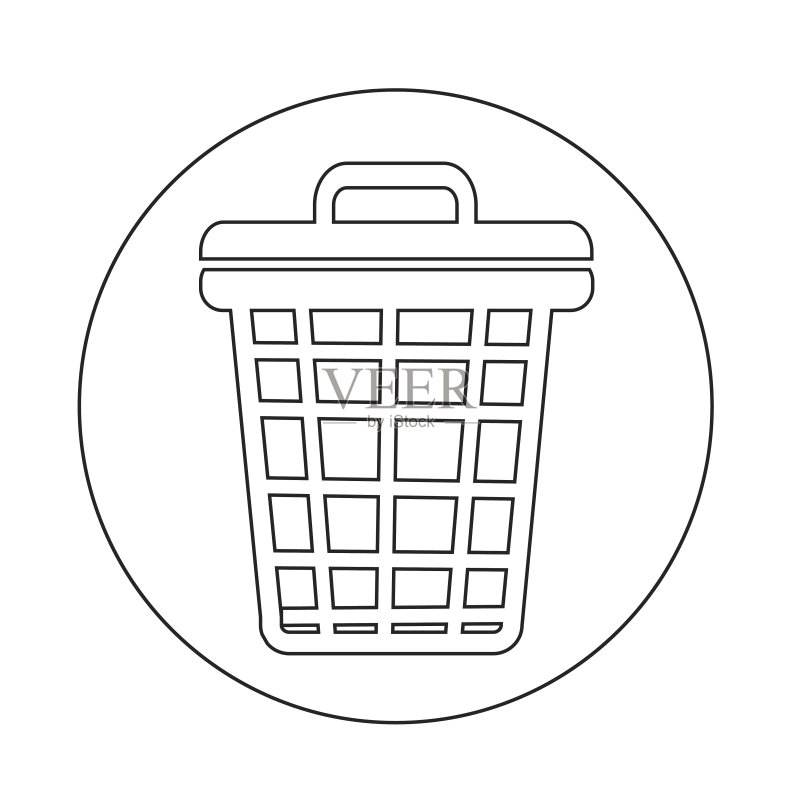 垃圾箱图标图标素材
