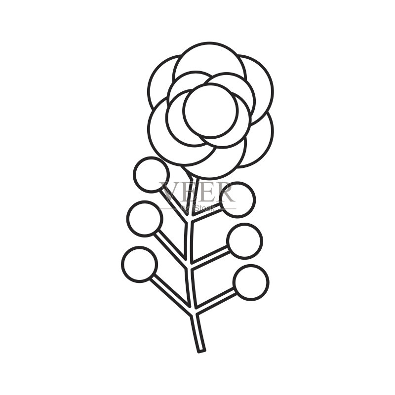 可爱的花朵装饰图标图标素材