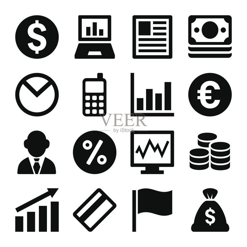 货币图标合集图标素材
