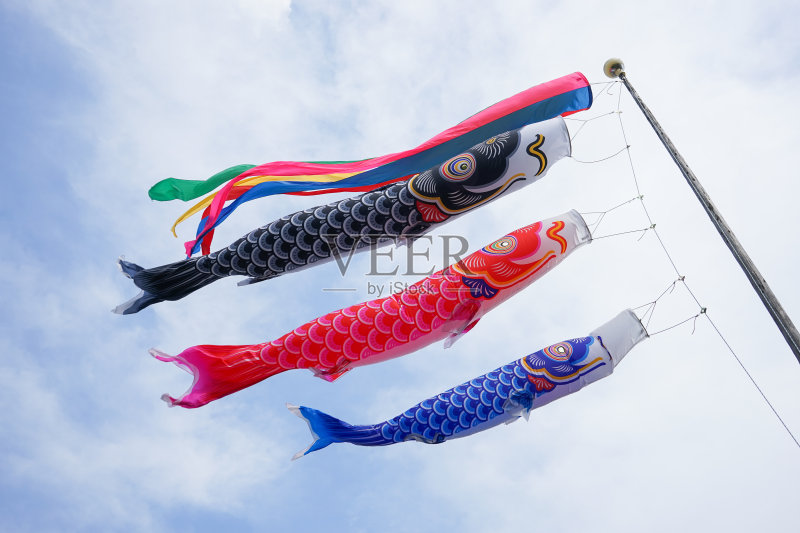 日本年度活动Koinobori正版图片素材