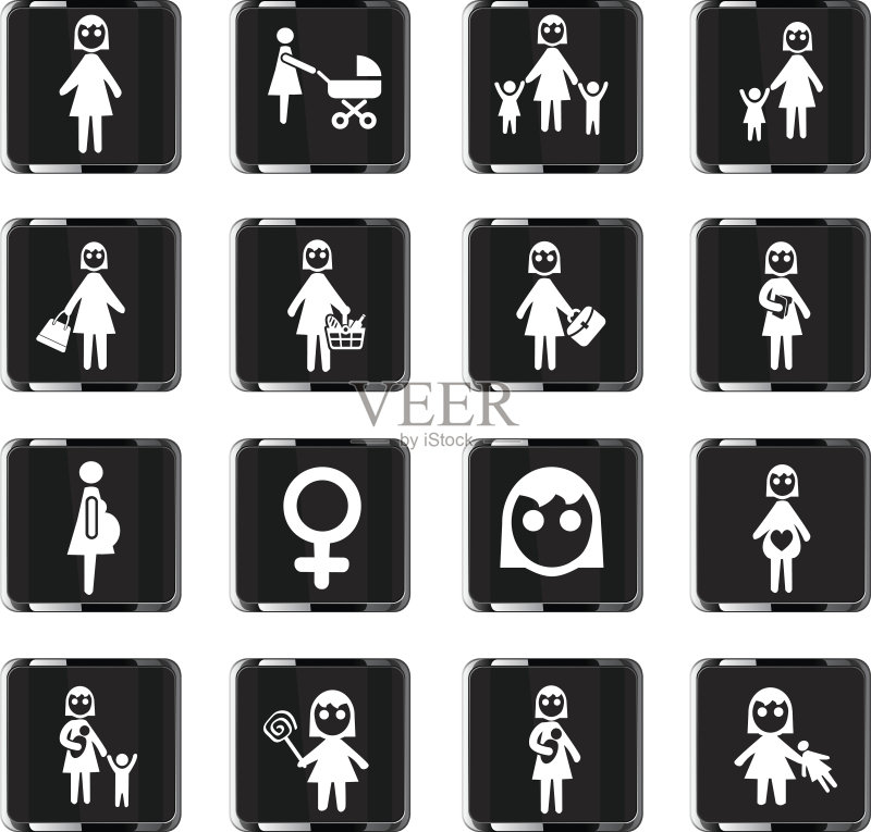 女性图标合集图标素材