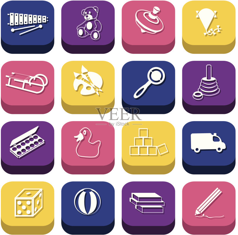 玩具图标图标素材