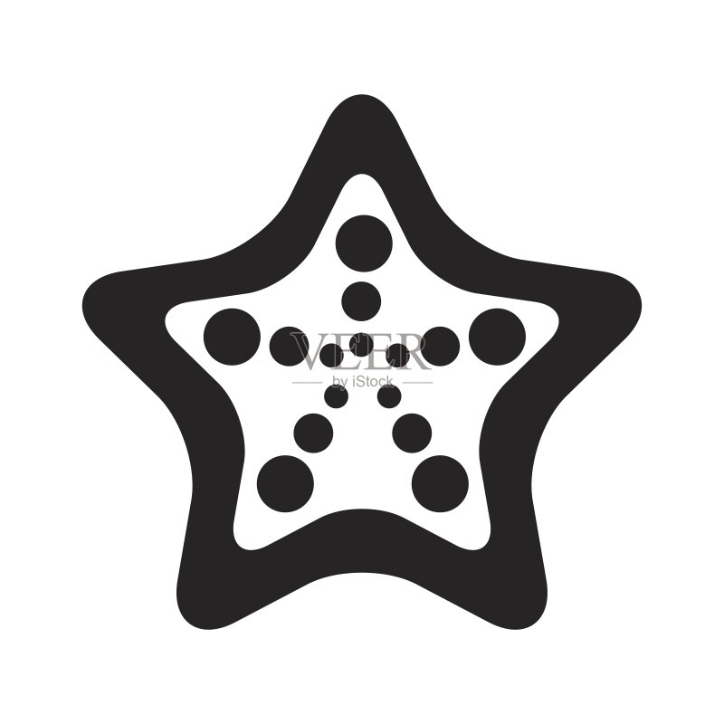 热带夏季海星图标图标素材