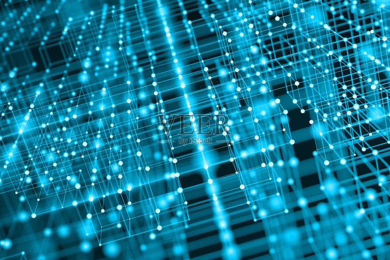 抽象多边形灯光背景正版插画素材