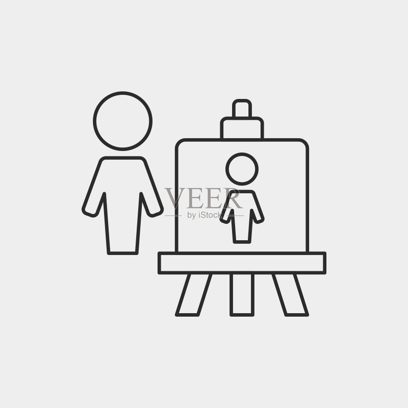 绘画作品线条图标图标素材