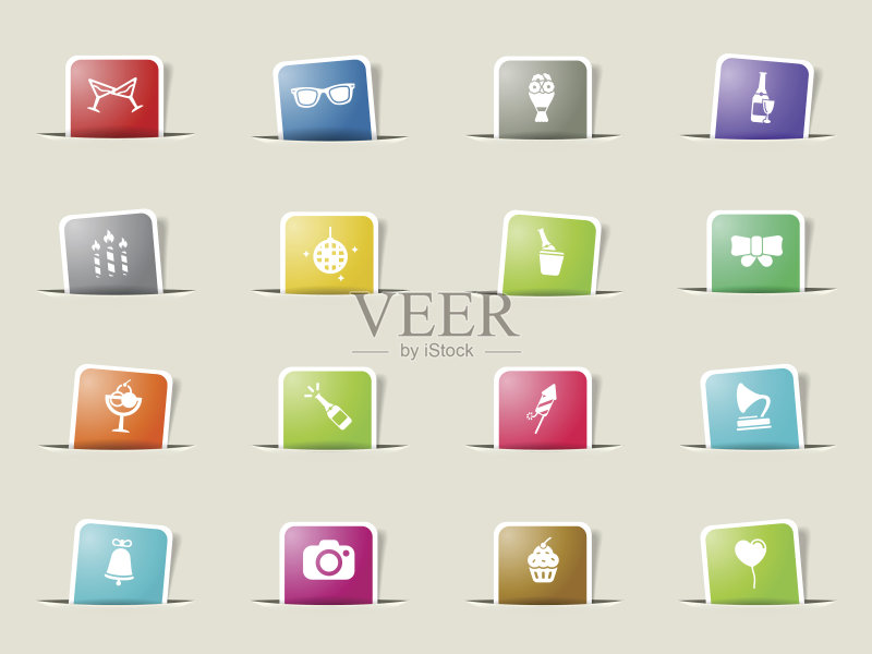 派对简约图标图标素材