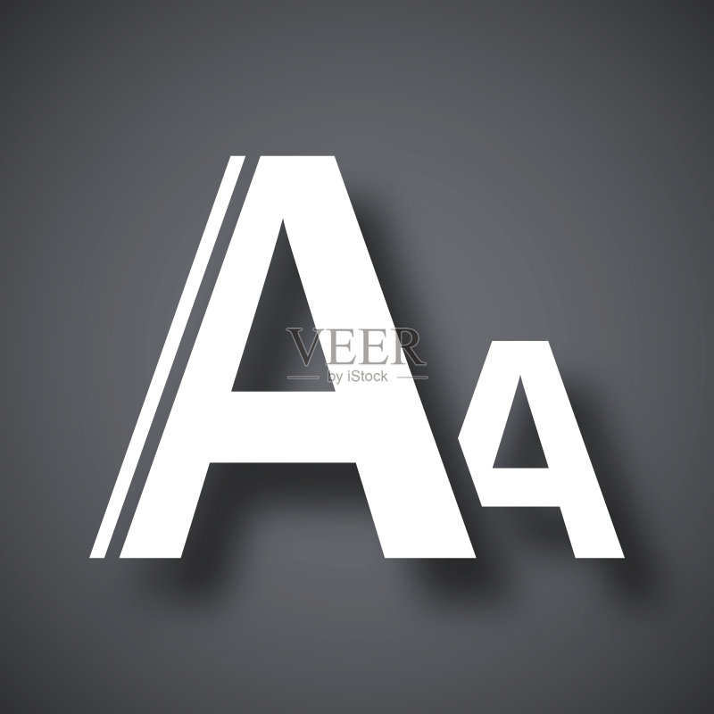 矢量字体大小图标图标素材