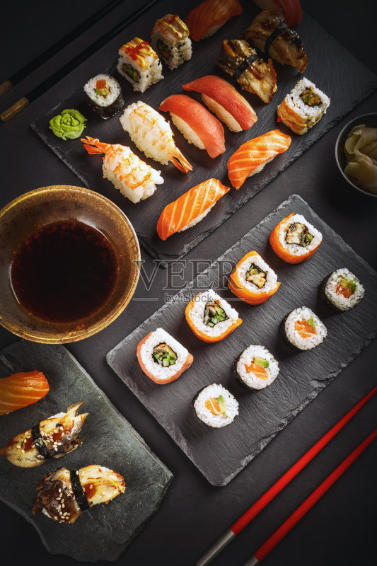 美味的寿司卷正版图片素材